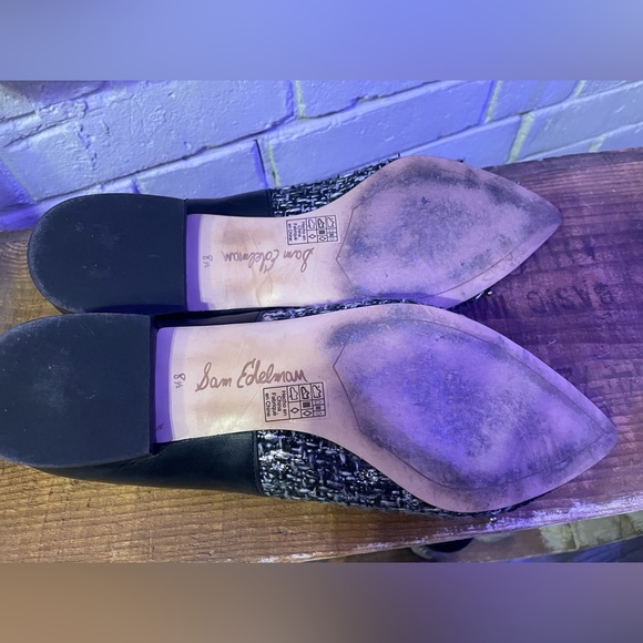 Sam Edelman Lilly Glitter Tweed pointed flats Size 8.5 - Picture 5 of 8